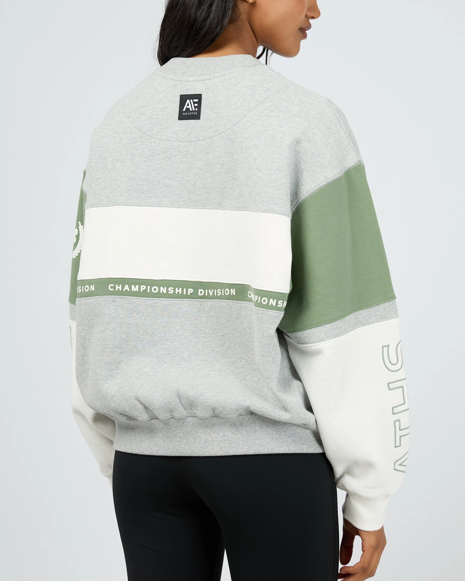 All About Eve Performance Slouch Panel Crew Grey Marle