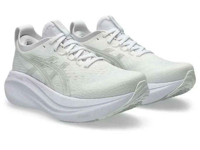 ASICS Nimbus 27 (White/Glacier Grey) - Women's