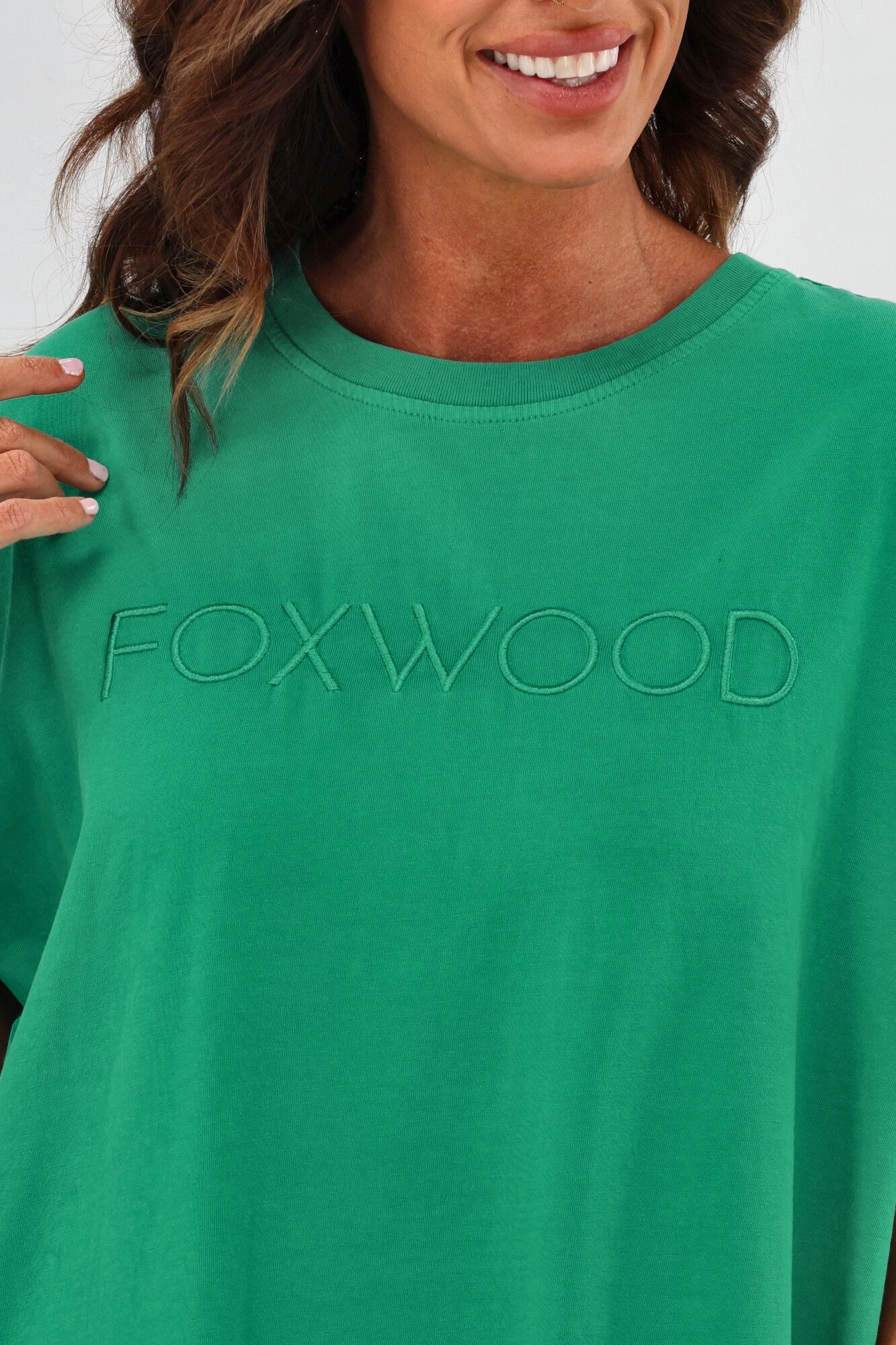 Foxwood Simplified Tee Dress Bright Green