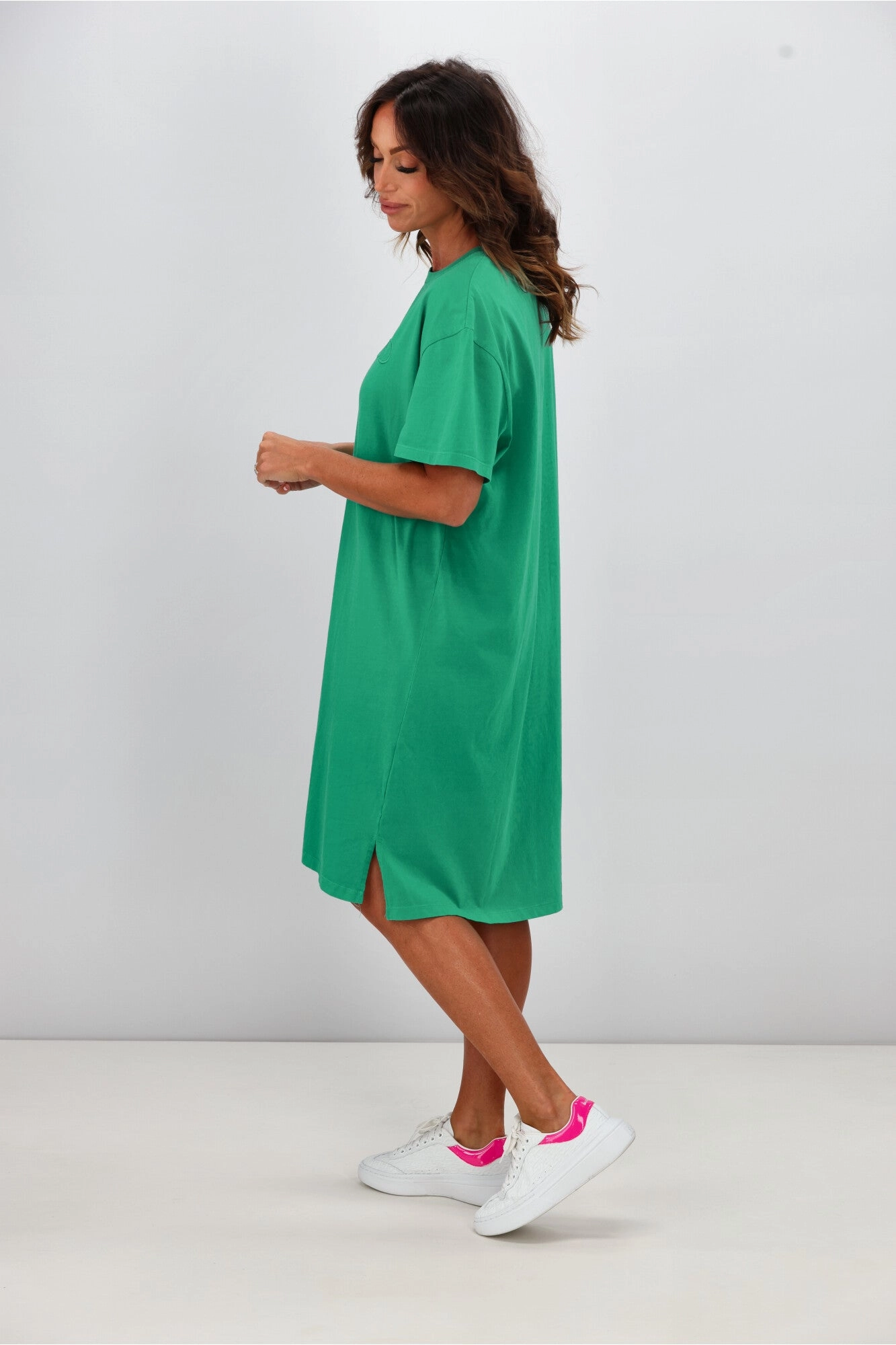 Foxwood Simplified Tee Dress Bright Green