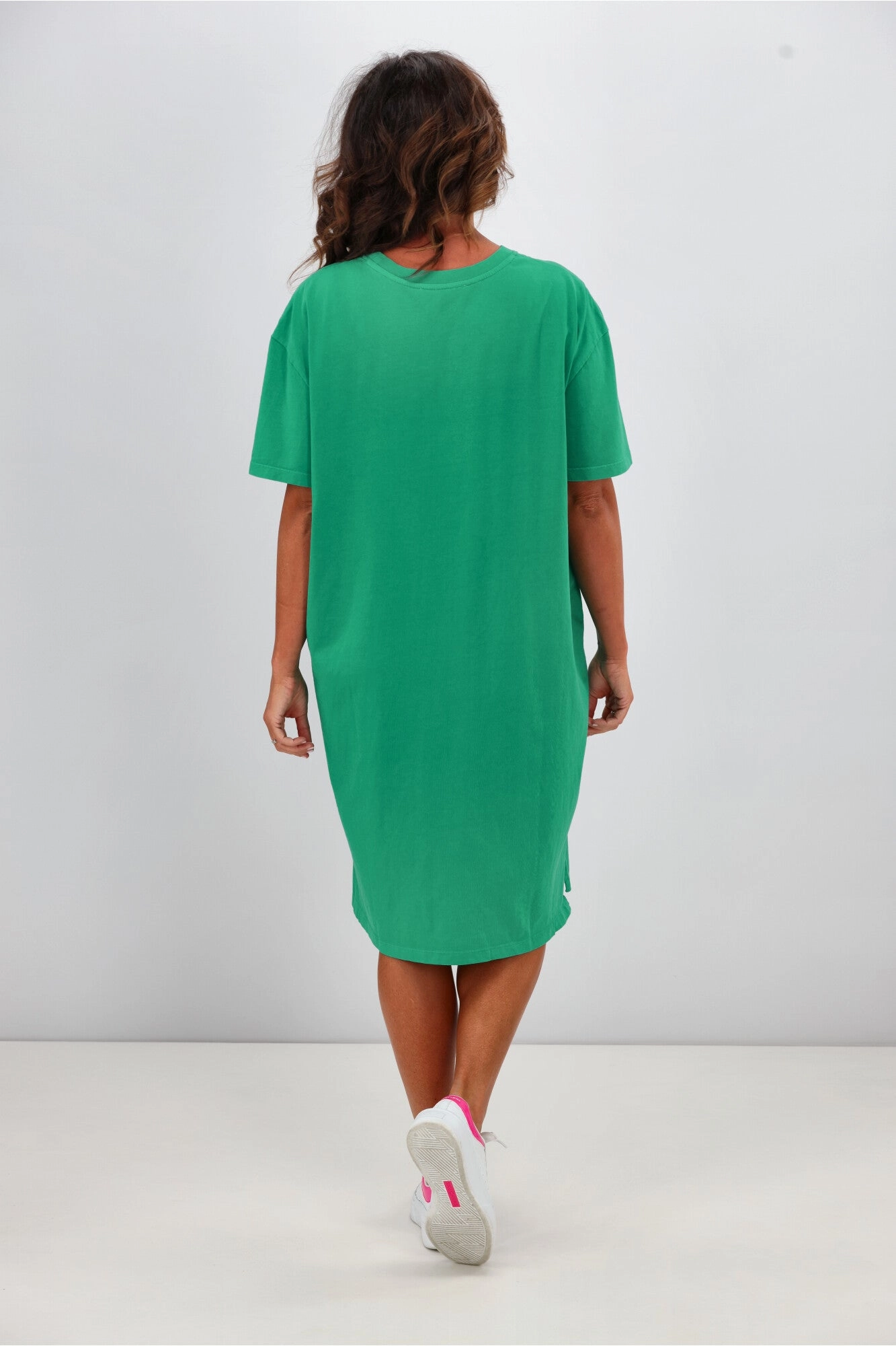 Foxwood Simplified Tee Dress Bright Green