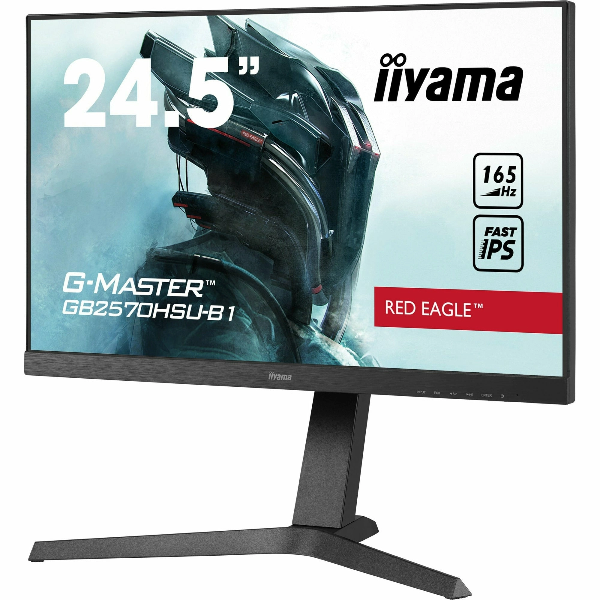 iiyama G-Master GB2570HSU-B1 25" Fast IPS 0.5ms MPRT 165Hz Refresh Gaming Monitor with Height Adjust Stand
