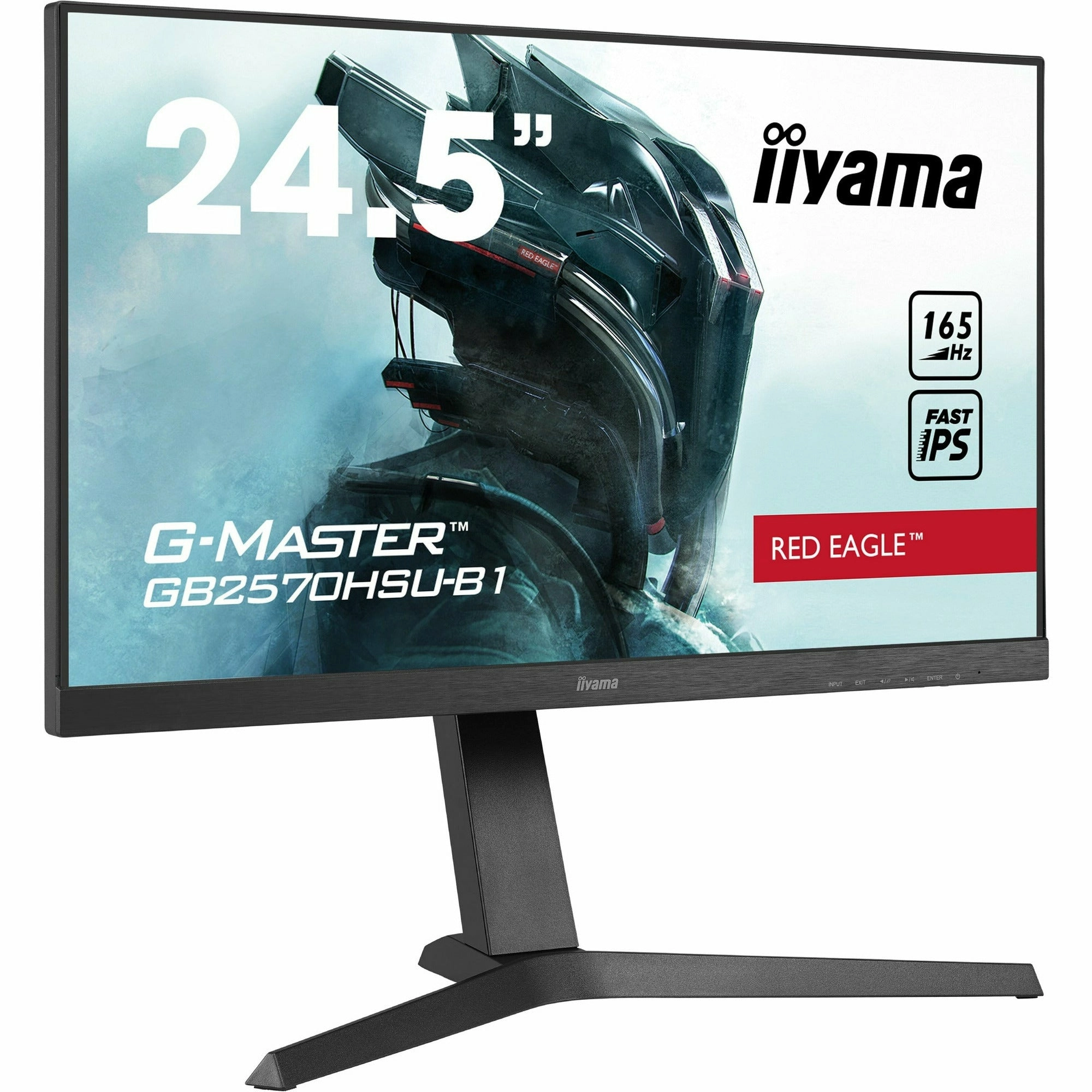 iiyama G-Master GB2570HSU-B1 25" Fast IPS 0.5ms MPRT 165Hz Refresh Gaming Monitor with Height Adjust Stand