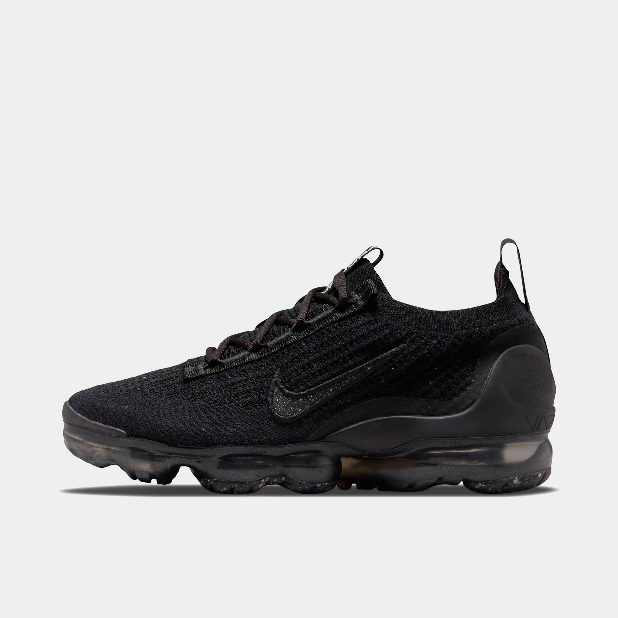 Nike Women's Vapormax 2021 Flyknit Black / Black - Metallic Silver