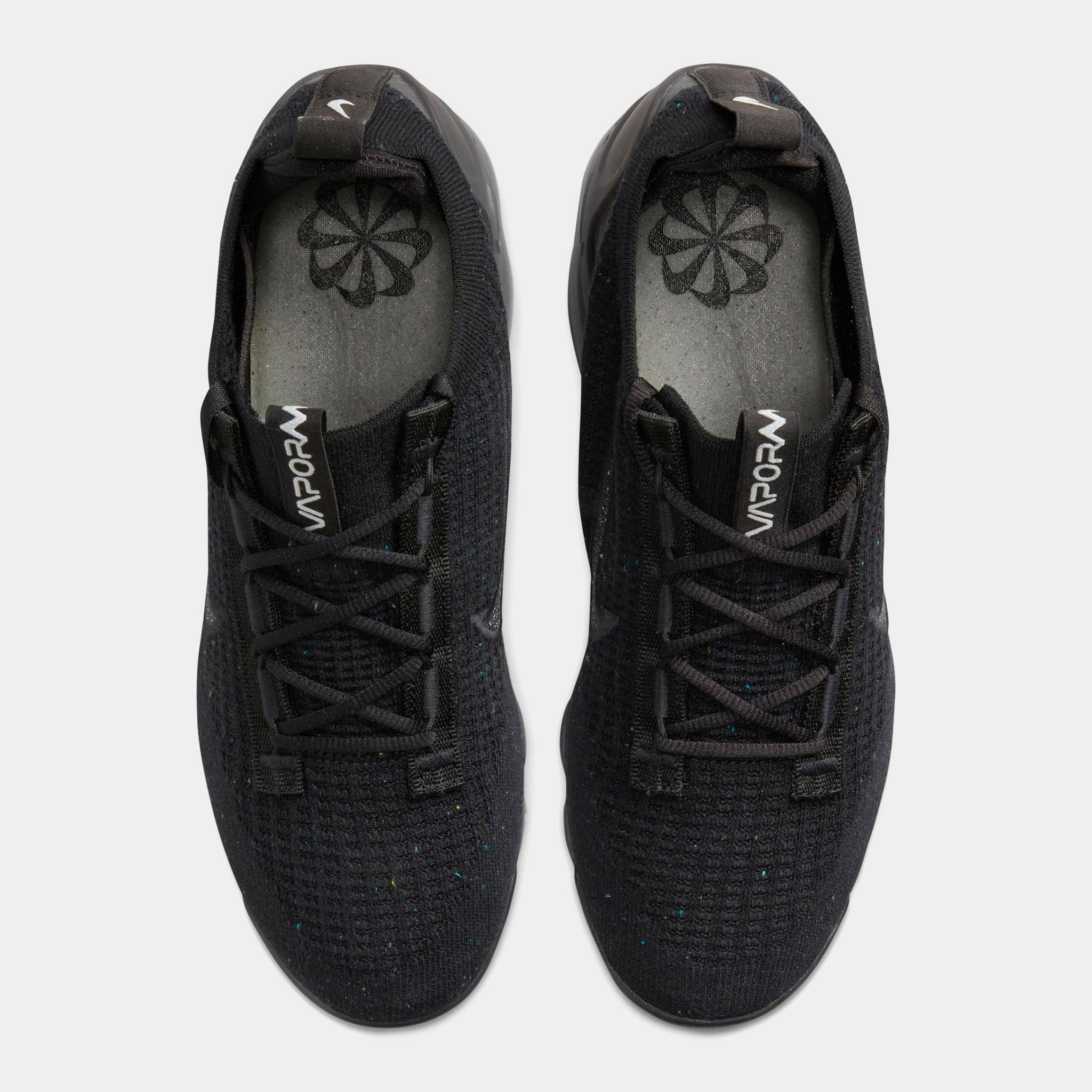 Nike Women's Vapormax 2021 Flyknit Black / Black - Metallic Silver