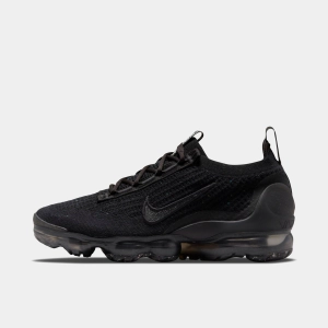Nike Women's Vapormax 2021 Flyknit Black / Black - Metallic Silver