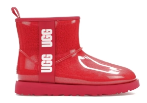 Ugg Womens Classic Clear Mini Hibiscus Pink
