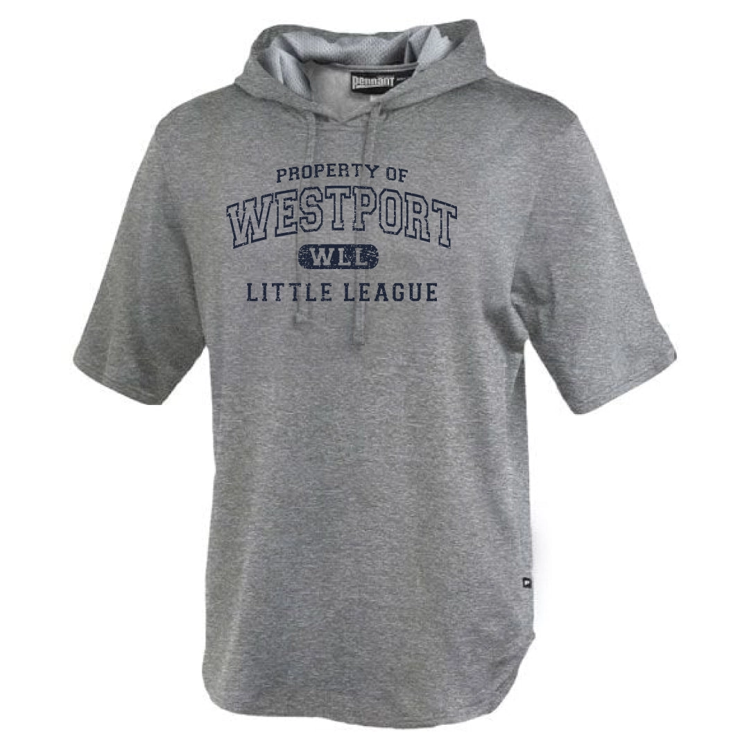 Westport LL Baseball Short Sleeve Performance Hoodie