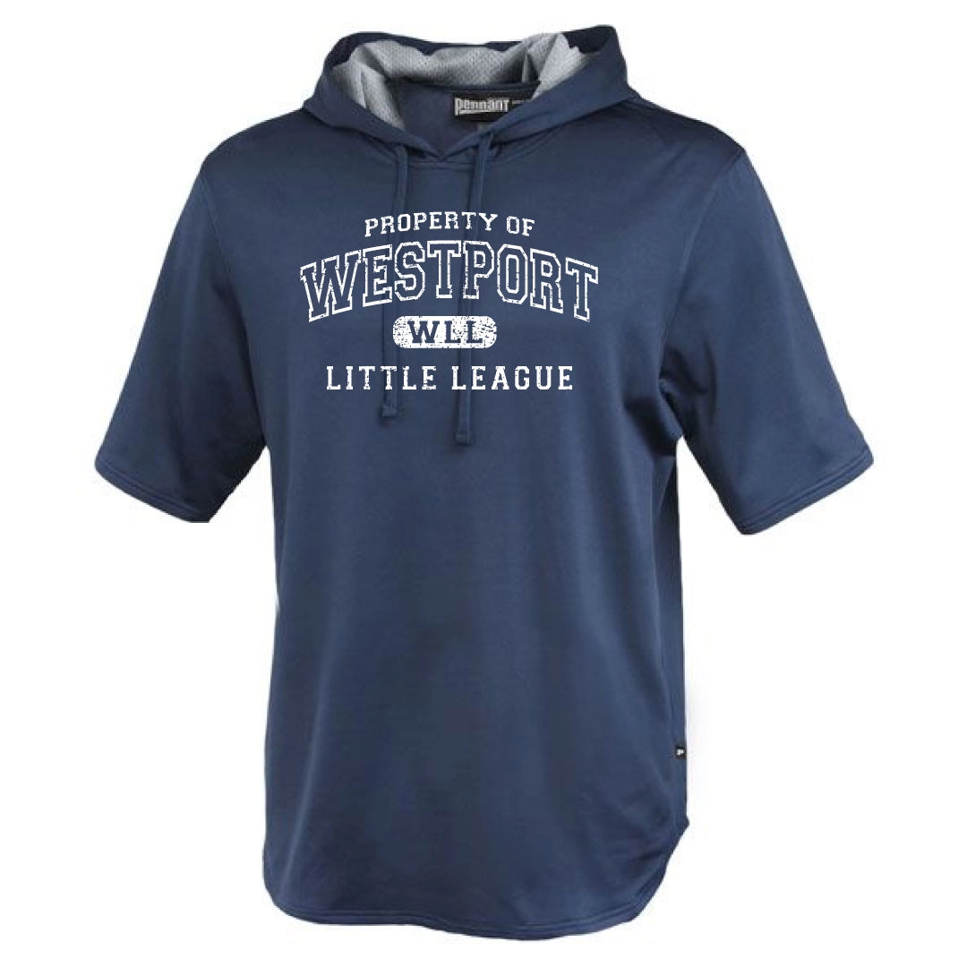 Westport LL Baseball Short Sleeve Performance Hoodie