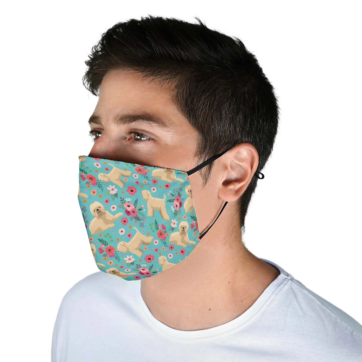 Wheaten Terrier Flower Face Cover