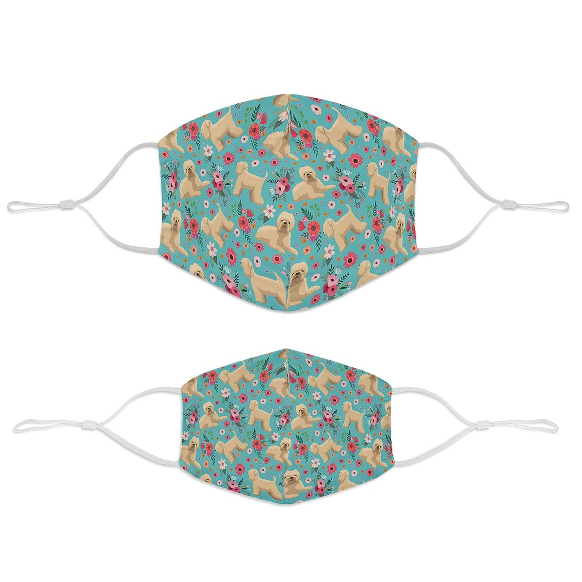 Wheaten Terrier Flower Face Cover