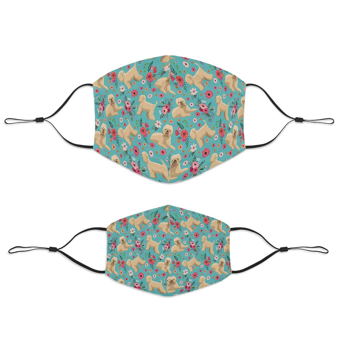 Wheaten Terrier Flower Face Cover