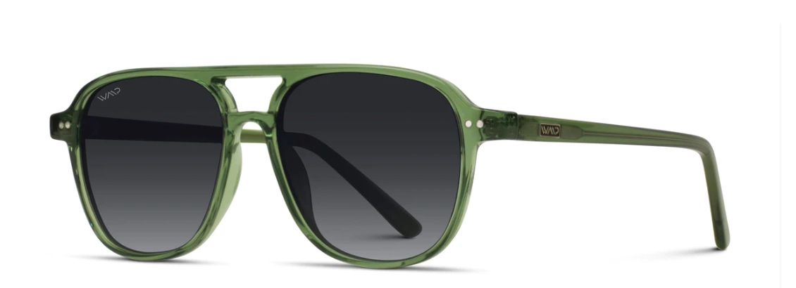 WMP Olive Aviator Sunglasses