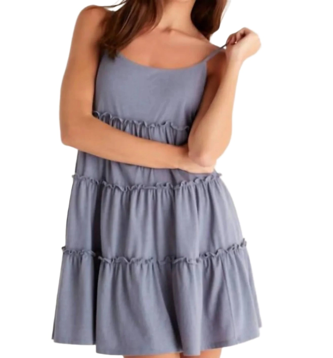 Z Supply Carina Knit Mini Dress Indigo
