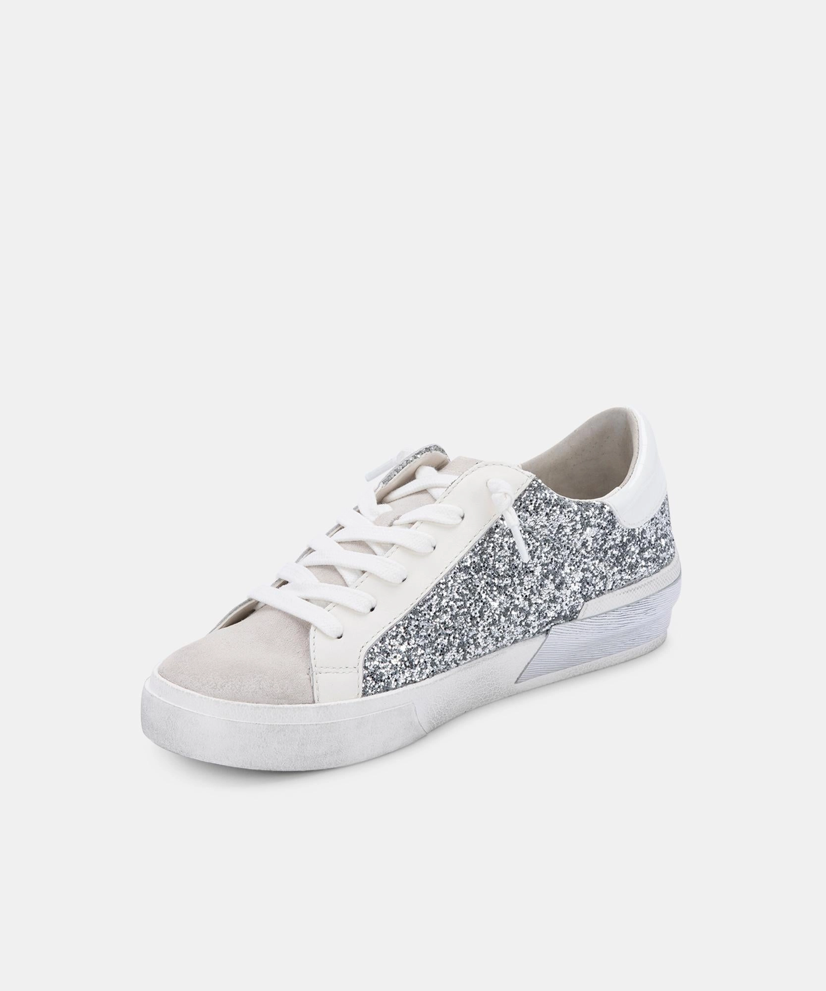 ZINA SNEAKERS SILVER GLITTER